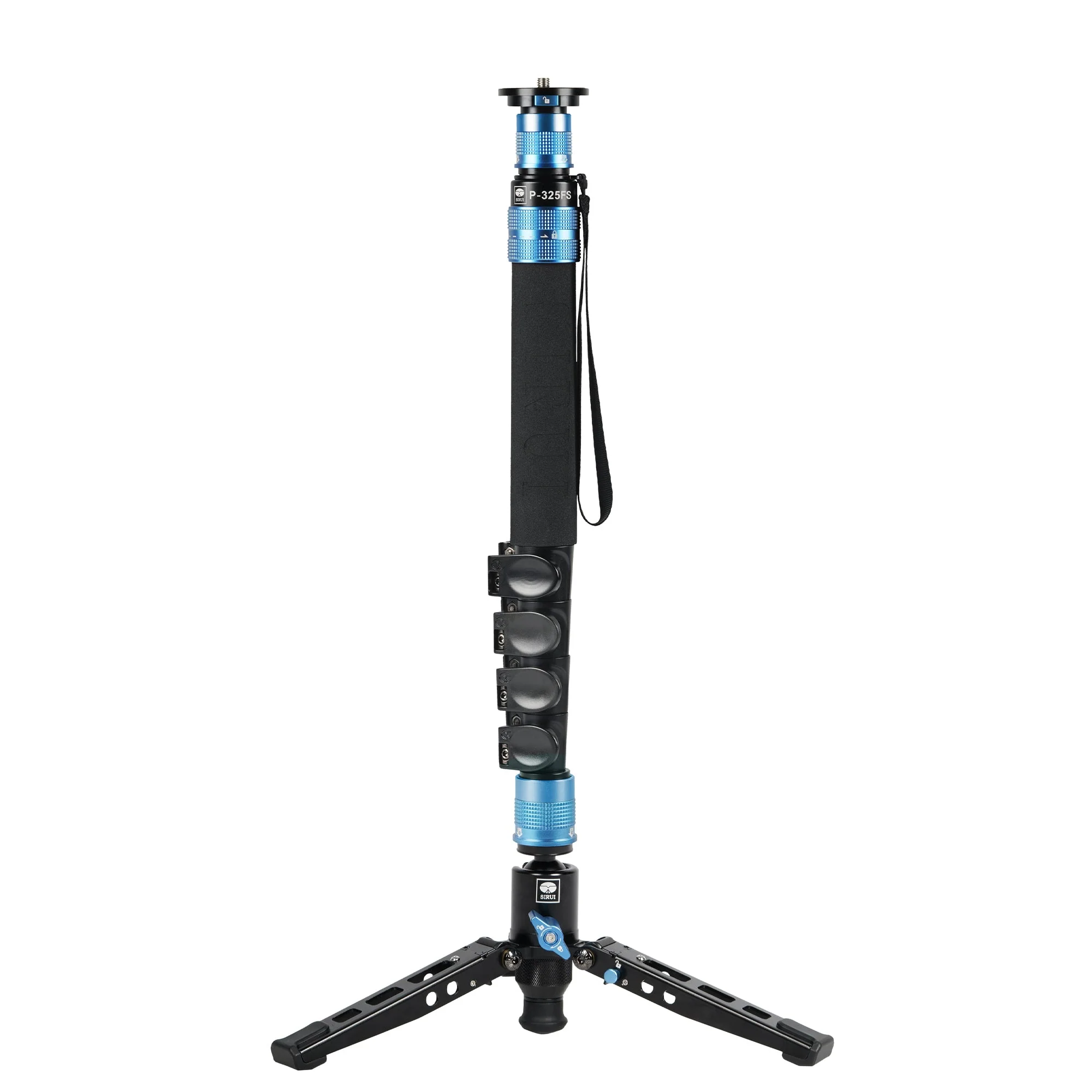 SIRUI P-325FS Carbon Einbeinstativ 148 cm mit Standspinne + Videoneiger VA-5 - Image 4