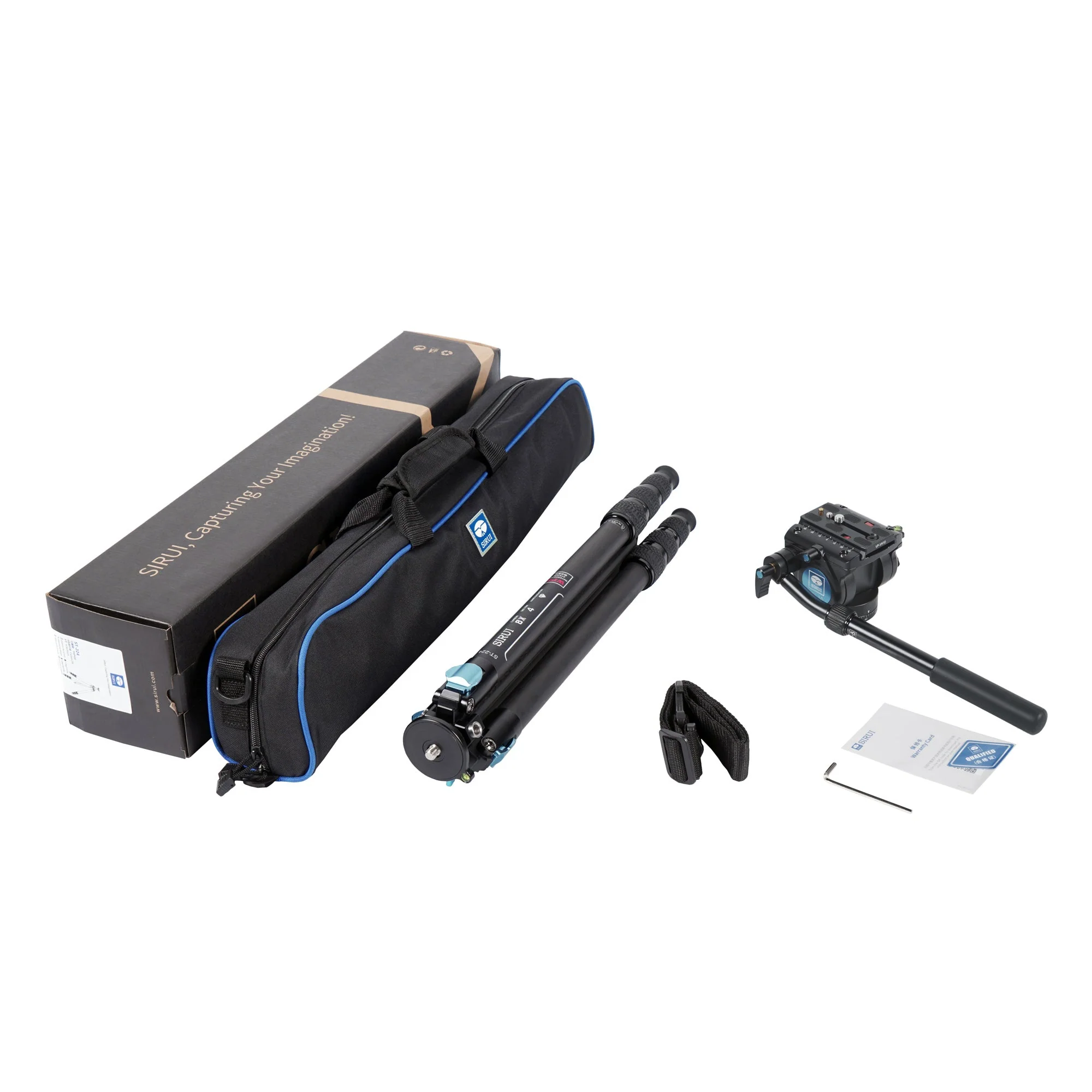 SIRUI ST-224 Superb Travel Dreibeinstativ Carbon 185 cm mit Videokopf VH-10 wasserdicht ST-Serie - Image 8