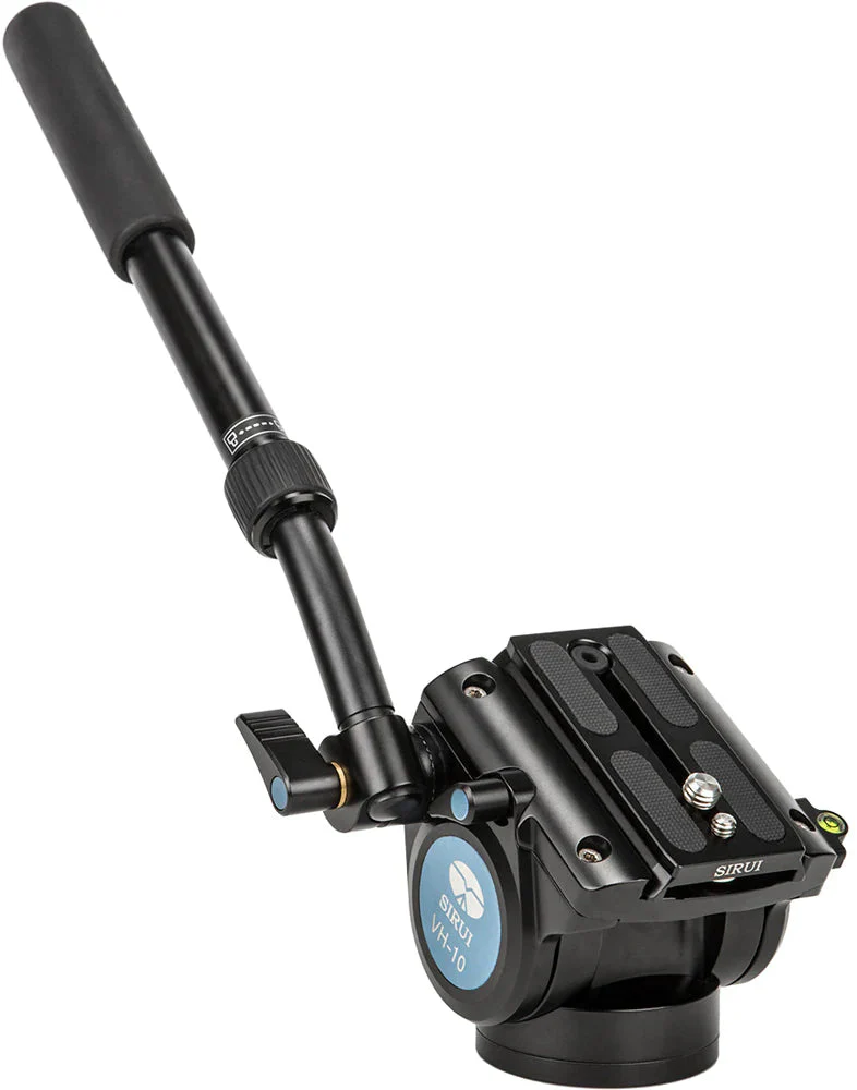 SIRUI P-424FS Carbon Einbeinstativ 170 cm mit Standspinne + Videoneiger VH-10 - Image 14