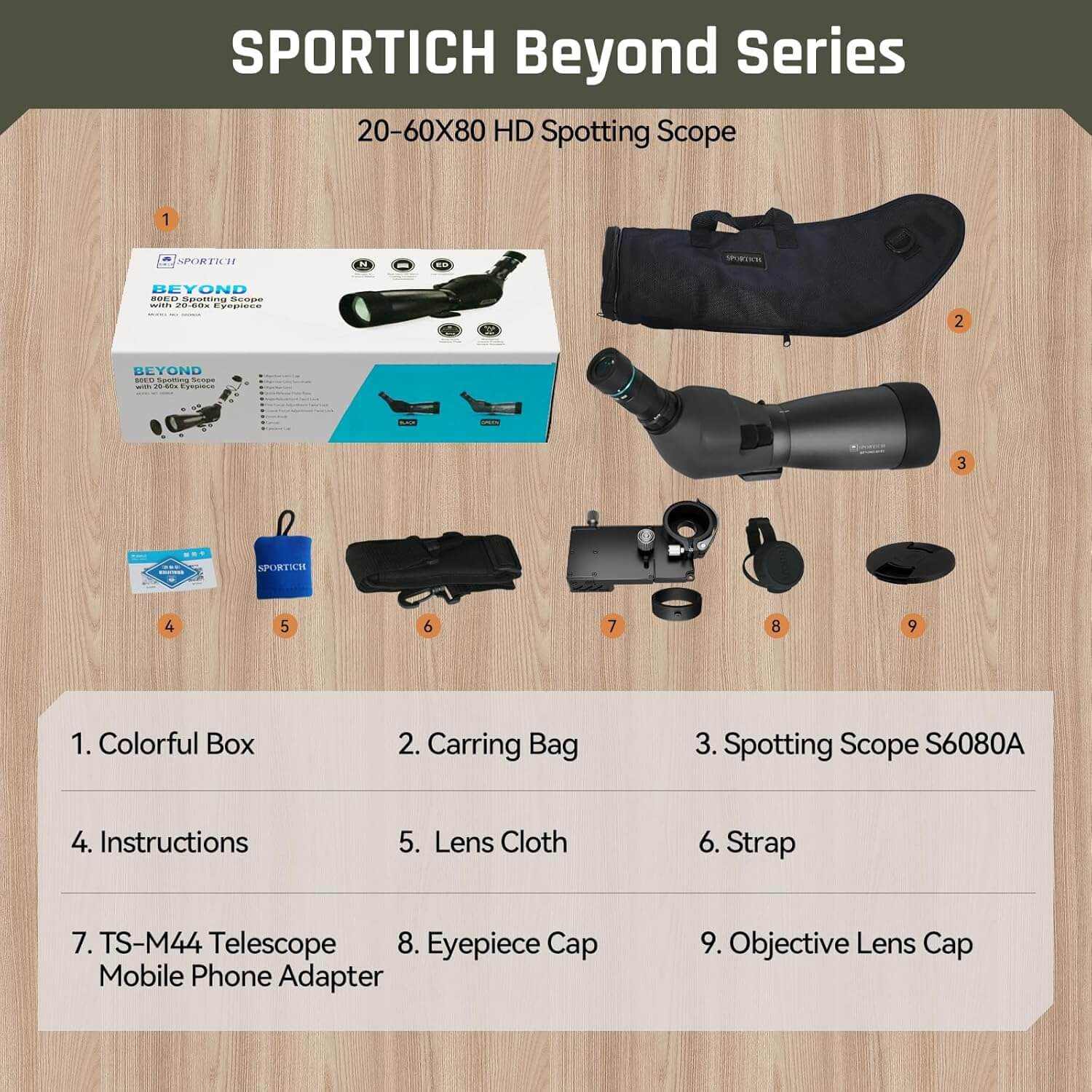 SIRUI Beyond S6080A Spektive F¨¹r Die Jagd & Beobachtung - Image 9